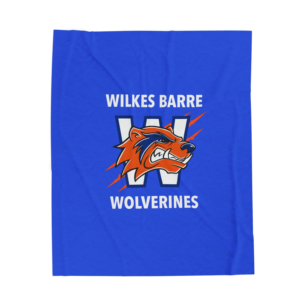 Wolverines Velveteen Plush Blanket