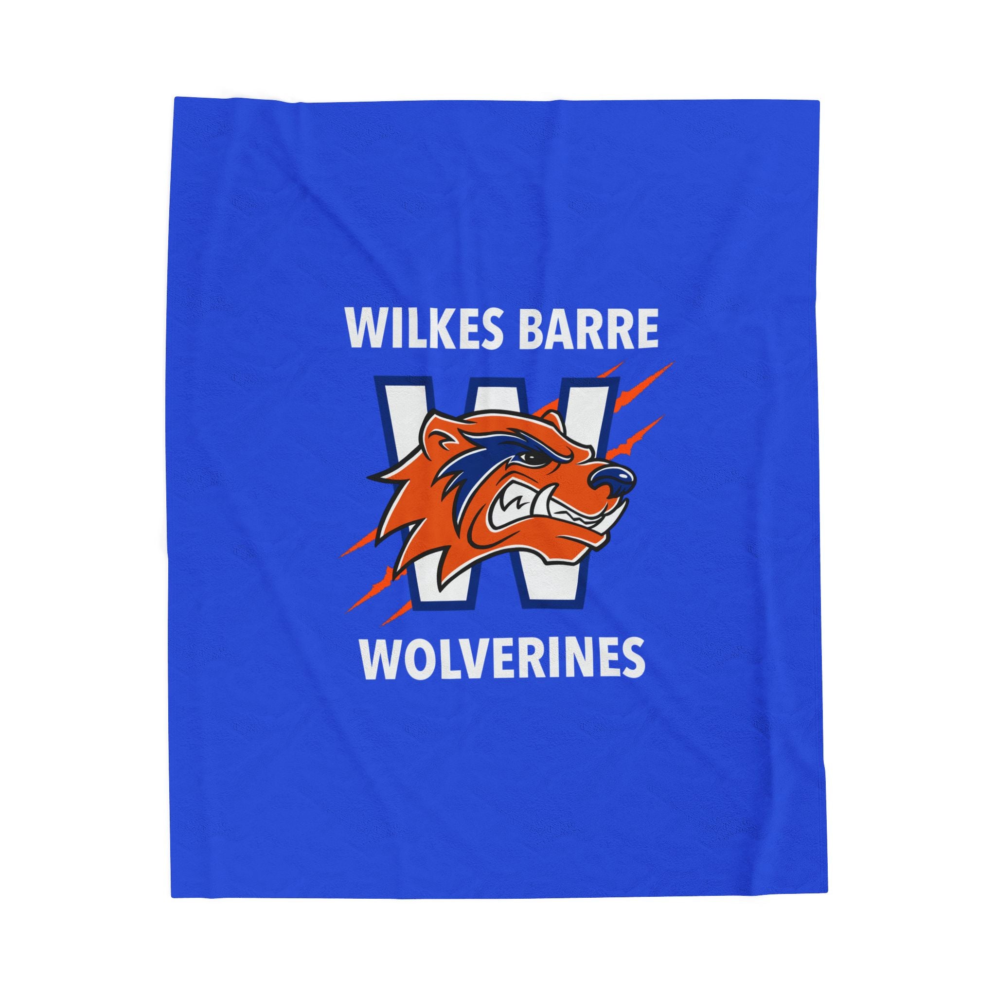 Wolverines Velveteen Plush Blanket