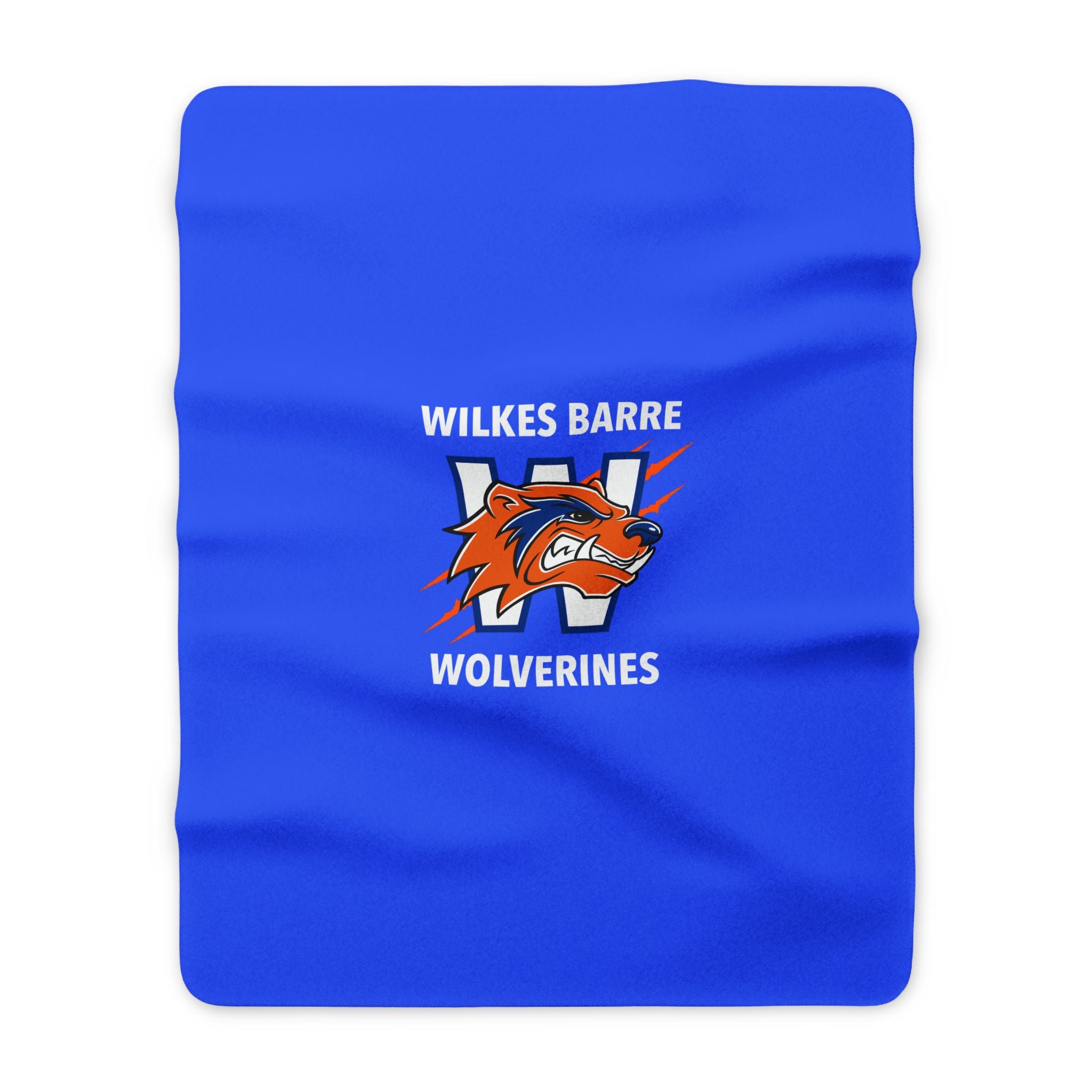 Wolverines Deluxe Sherpa Fleece Blanket