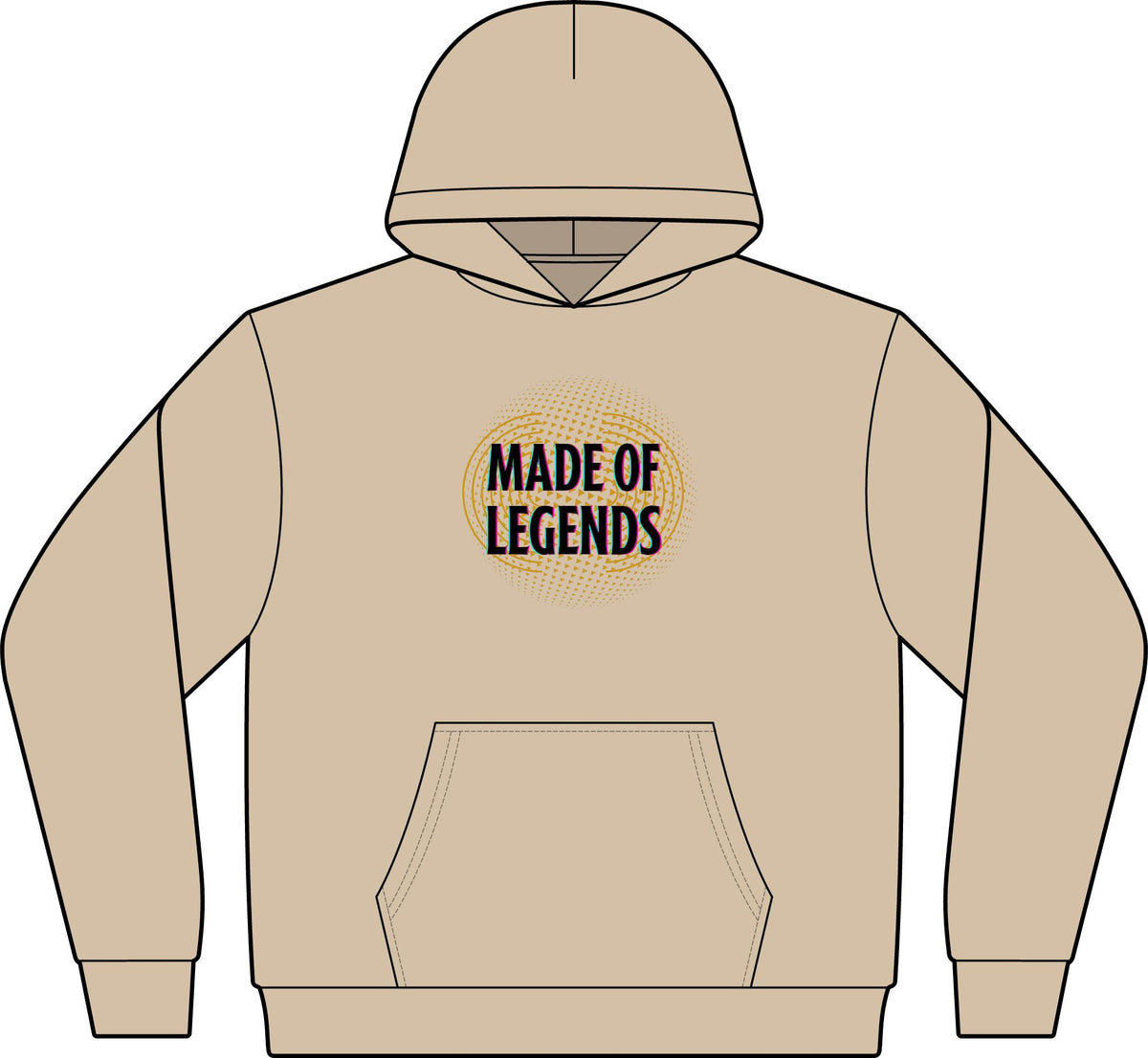Men's Cotton Polyester Hoodie