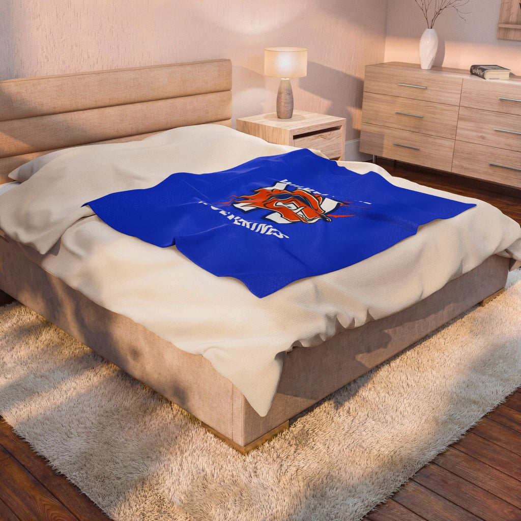 Wolverines Velveteen Plush Blanket